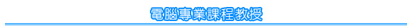 電腦專業課程教授